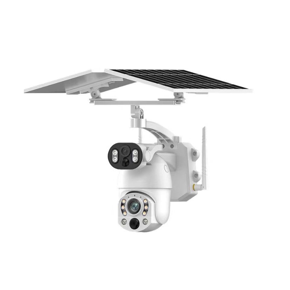 Câmera solar panorâmica WiFi 4G impermeável